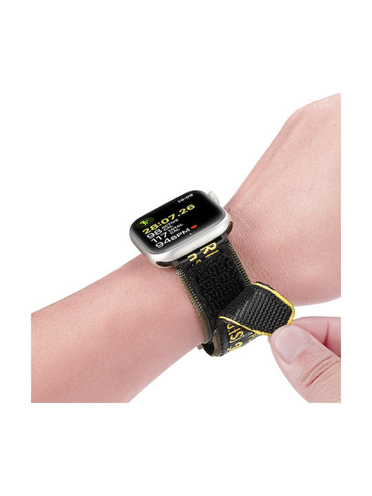 Dux Ducis Strap (Outdoor Version) Λουράκι Υφασμάτινο Yellow / Green (Apple Watch 44/45/46mm/Ultra 49mm)