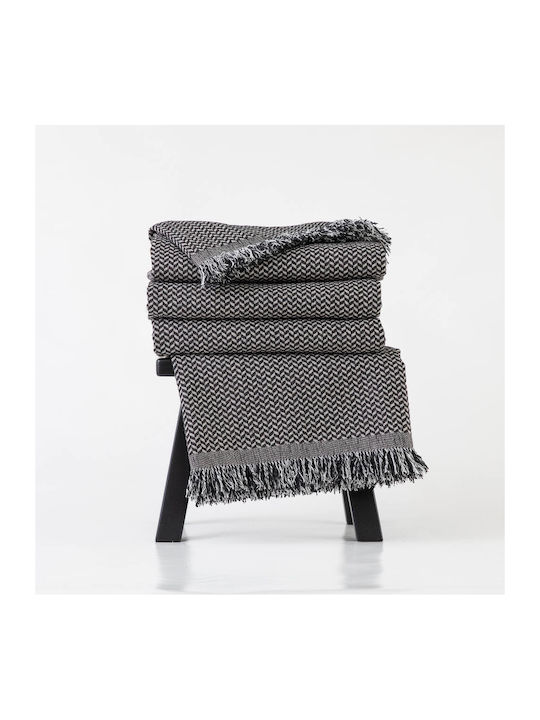 Borea Sicily Sofa Throw 2 Seater Chenille 180x250cm Grey