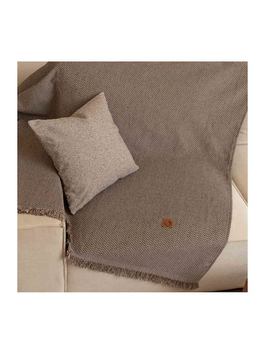 Borea Sicily Sofa Throw 2 Seater Chenille 180x250cm Grey