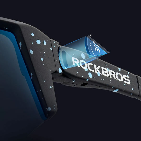 Rockbros Cycling Glasses with Black Frame & Polarized Lenses