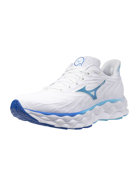 Mizuno Wave Sky 8 Женски Спортни обувки White / Laser Blue / Mugen Blue