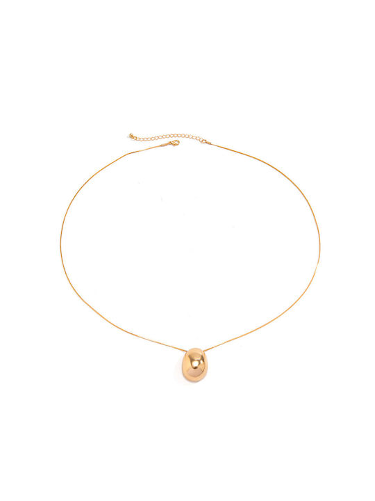 Rock Club Necklace Gold Plated