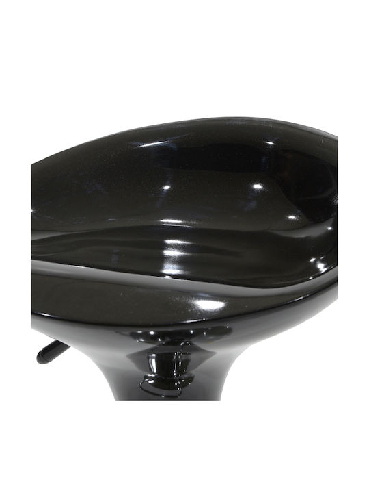Stool Bar Felice with Adjustable Height Black-Chrome Base 40x43x84cm