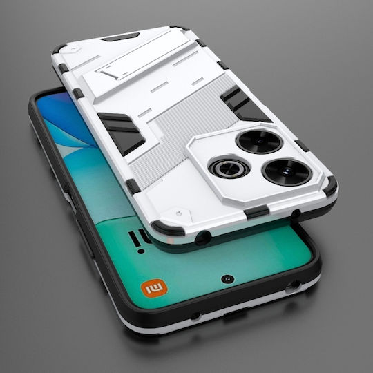 Punk Armor Back Cover Silicone White (Redmi 13 / Poco M6 4G)