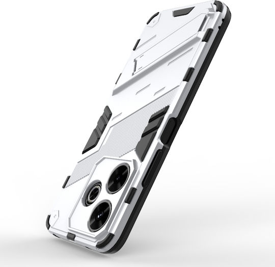 Punk Armor Back Cover Silicone White (Redmi 13 / Poco M6 4G)