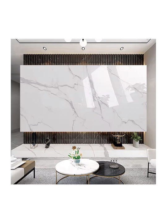 3D Wandpaneele aus PVC mit Kleber Weiß 280x122cm