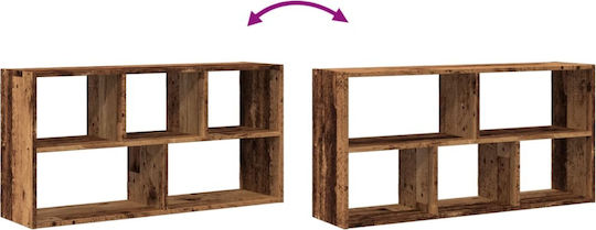 Brown Wall Shelf 100x25x50cm