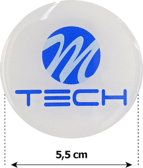 Race Axion Car Signal Stickers with Enamel Coating 5.5 x 5.5cm for Car Wheels in White Color 4pcs