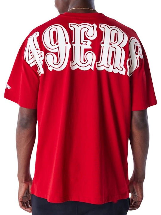 New Era Men's Short Sleeve T-shirt Red