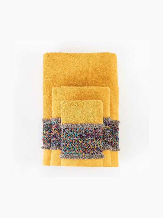 Borea 3pc Bath Towel Set Jules Mustard