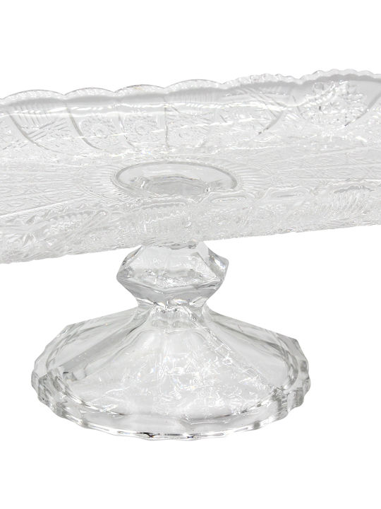 Keskor Cake Stand Transparent 34x15x10cm