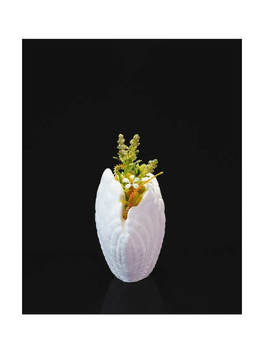 Decorative Vase Shell Vase White 12x8x16cm