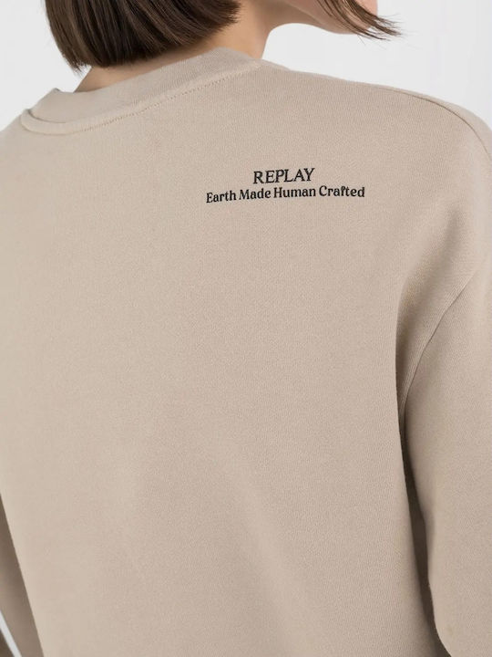 Replay Women's Sweatshirt Beige