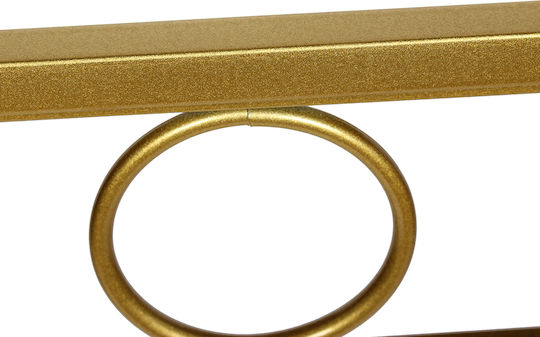 Metal Console Table with Mirror Golden L100xW36xH80cm