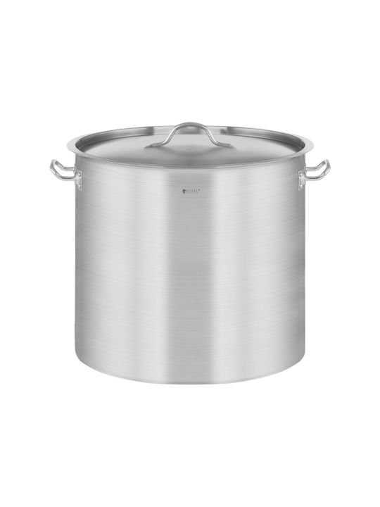 Royal Catering Stainless Steel Cooking Pot Lid Induction Cooker 21 L