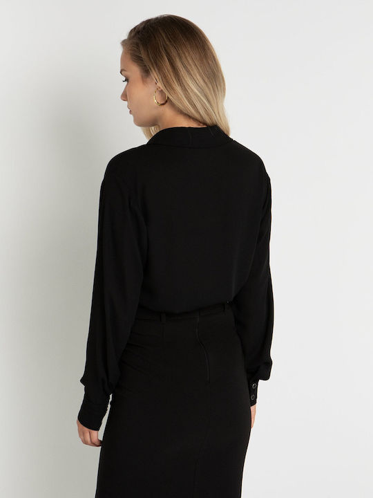 Toi&Moi Women's Long Sleeve Shirt Black