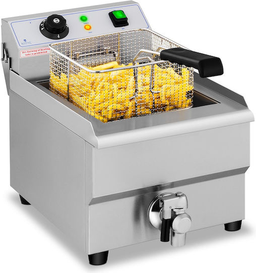 Електрически плотен фритюрник с кран 230 V 3500w 16 L