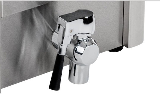 Double Electric Fryer Drain Taps Ego Thermostat 2x8l