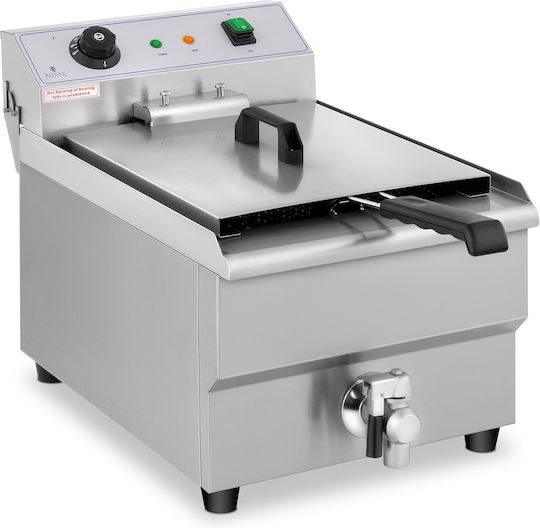 Електрически плотен фритюрник с кран 230 V 3500w 16 L