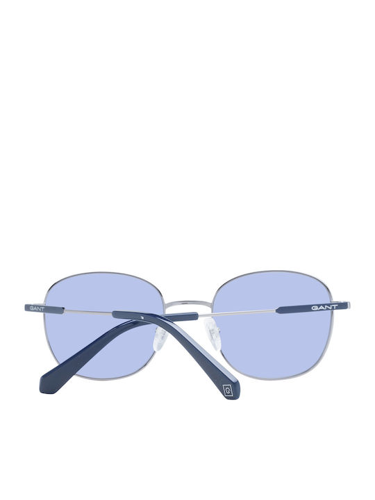 Gant Unisex Sunglasses with Gray Metal Frame and Light Blue Lens GA7222 14W