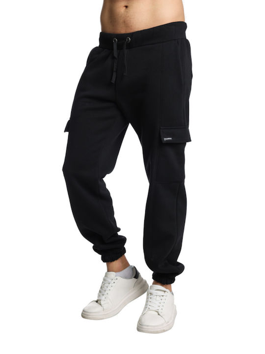 Paco & Co Men's Sweatpants with Rubber Black