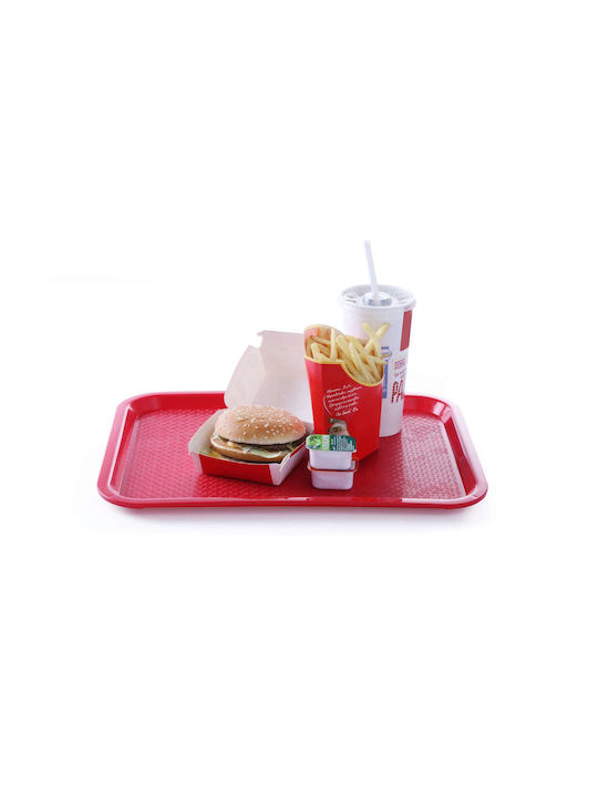 Fast Food Polypropylene Tray 35x45cm Red