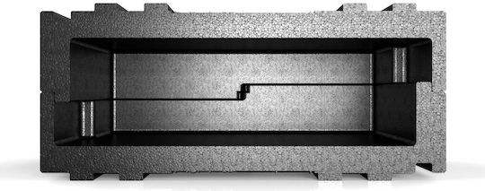 Thermischer Catering-Behälter Transport von Lebensmitteln Salto Intern 35x35x4,5cm 5l