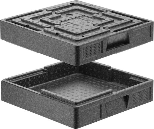 Thermischer Catering-Behälter Transport von Lebensmitteln Salto Intern 35x35x4,5cm 5l