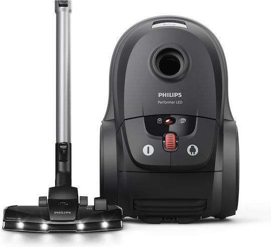 Philips XD8122/10 Aspirator 900W cu sac 4lt Neagră