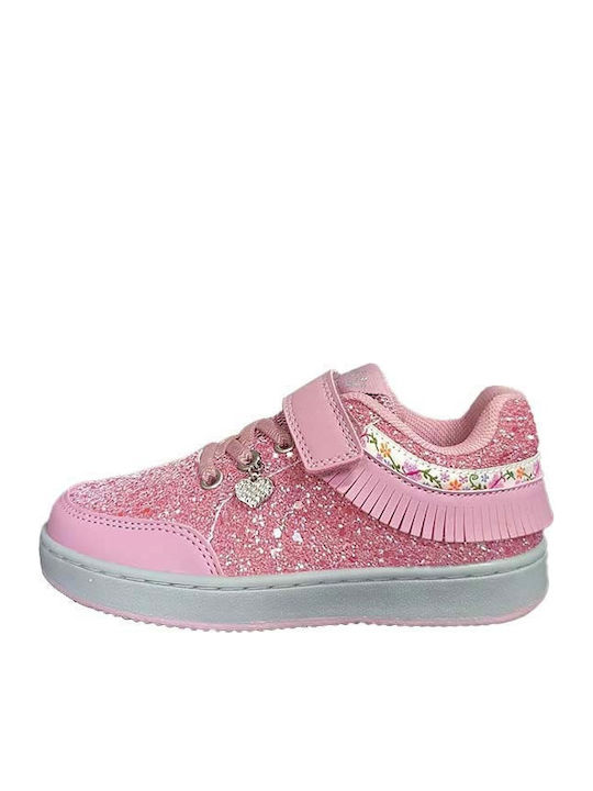 Kids Sneakers with Scratch Pink