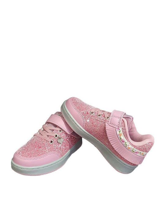 Kids Sneakers with Scratch Pink