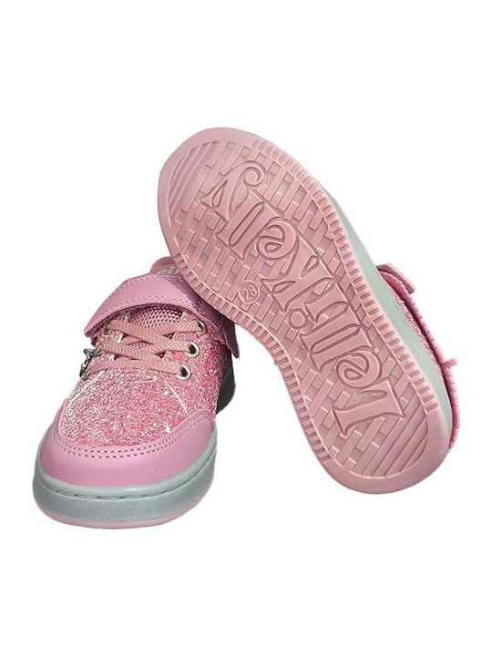 Kids Sneakers with Scratch Pink