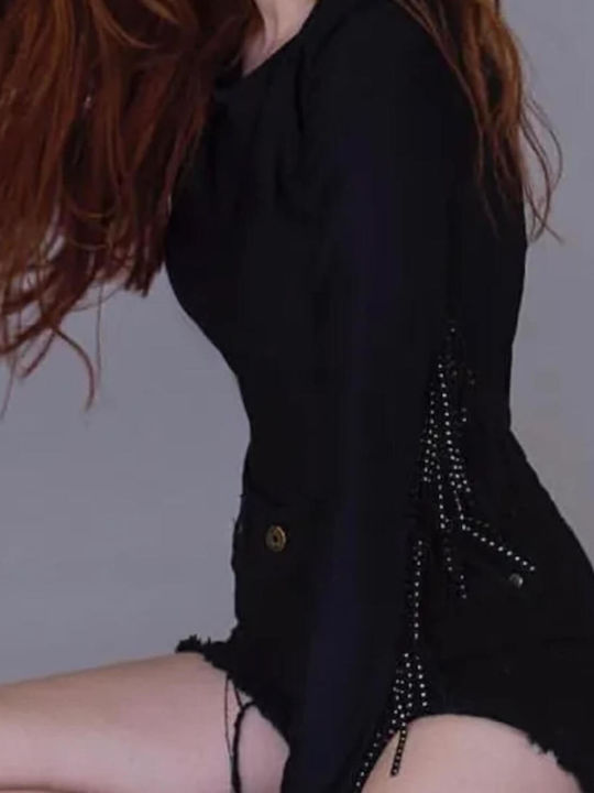 Women's Blouse Long Sleeve Black