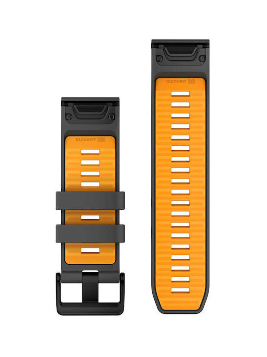 Garmin Каишка Graphite/Spark Orange (Fenix 3 / 5X / 5X Plus / 6X / 6X Pro / 7X / 7X Pro / 8 (51mm)) Garmin Каишка Graphite/Spark Orange (Fenix 3 / 5X / 5X Plus / 6X / 6X Pro / 7X / 7X Pro / 8 (51mm))