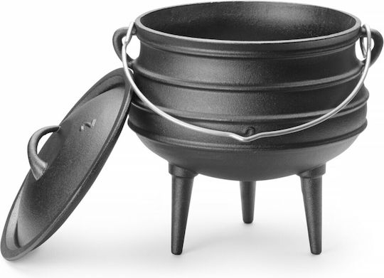 Cast Iron Hunting Pot Cooking Over Fire Soups Stews Diameter 245 X 280 Mm 6 L