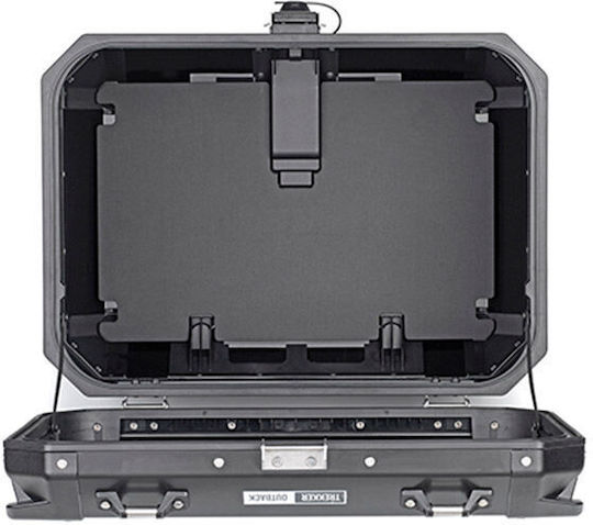 Givi Trekker Outback Monokey Aluminium Motorcycle Top Case 58lt Black