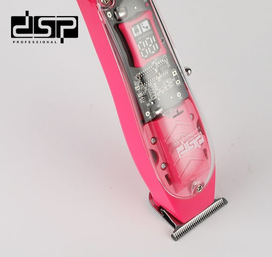DSP 91209 Επαγγελματική Επαναφορτιζόμενη Κουρευτική Μηχανή Ροζ 615730