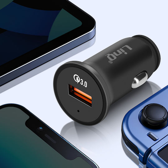 Linq Car Charger Fast Charge 3a Quick Charge 3.0 Black