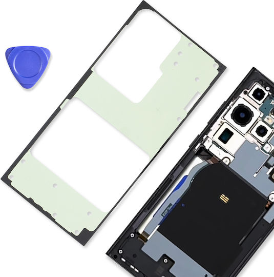 Samsung Akku-Aufkleber Galaxy S24 Ultra Offizielles Service-Paket Schwarz