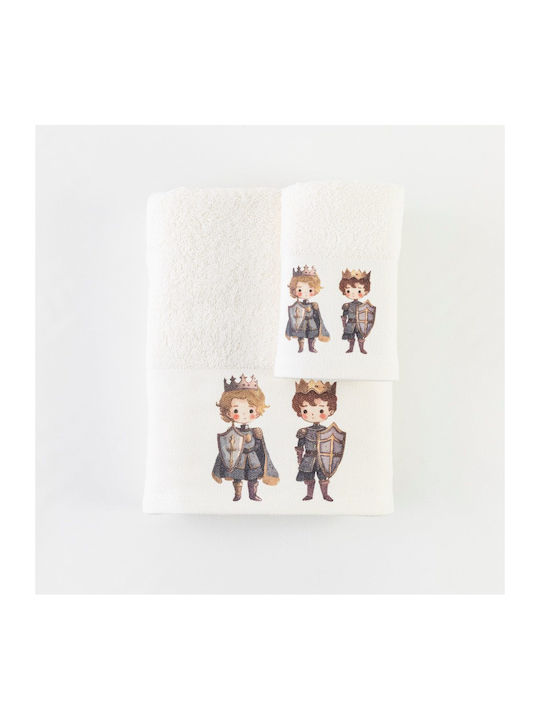 Borea Set of baby towels 2pcs Graphite 70 cmx120cm