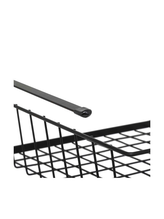 5Five Κρεμαστό Ράφι F-V Μεταλλικό 31.5x31x12εκ. Μαύρο