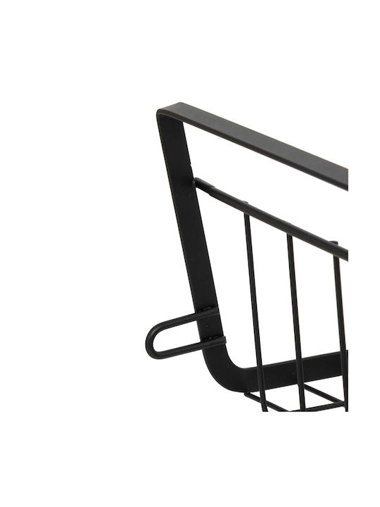 5Five Κρεμαστό Ράφι F-V Μεταλλικό 31.5x31x12εκ. Μαύρο