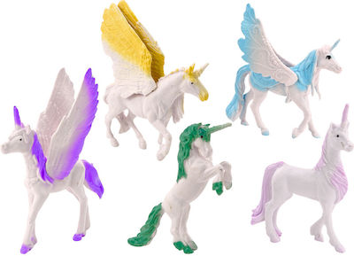 Miniature Toy Set Of Unicorn Pegasus