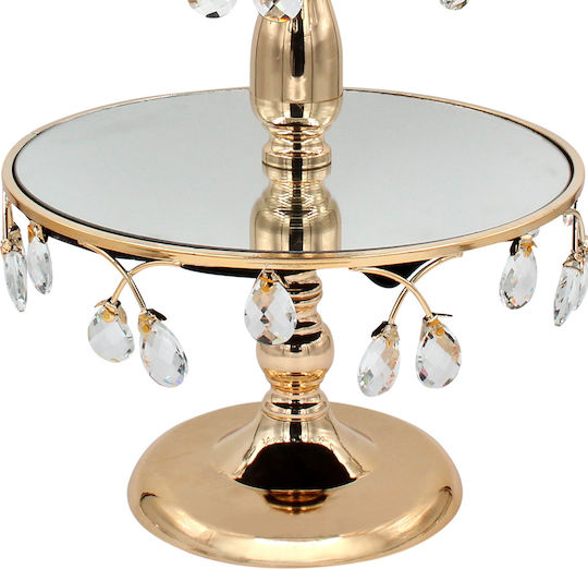 Keskor Metallic Dessert Tower Stand Gold Ø31cmxY54cm 31x31x54cm