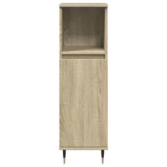 vidaXL Badezimmersäule Wandhängeschrank H30xB30xH100cm Sonoma