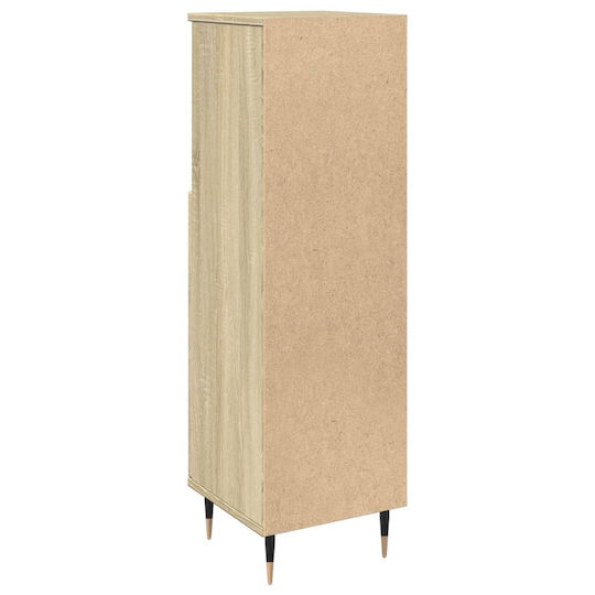 vidaXL Badezimmersäule Wandhängeschrank H30xB30xH100cm Sonoma