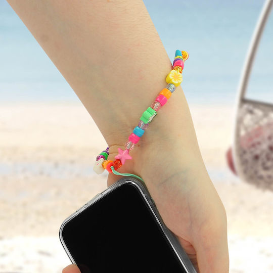 Phone Jewelry Bracelet Pearls Stars Collection Summer White