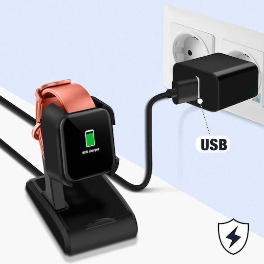 Charging Station Xiaomi Redmi Watch Mi Watch Lite Usb Plug 90cm Black