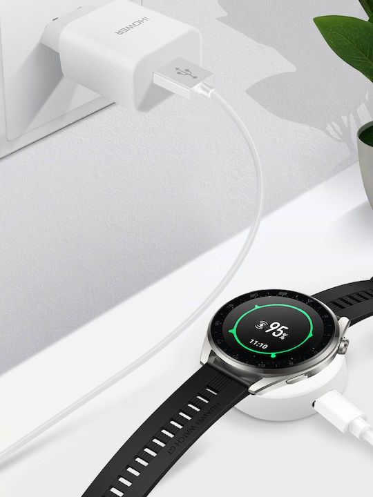 Безжично зарядно Huawei Watch GT 3 Pro GT 2 Pro GT Runner GT 3 Бяло