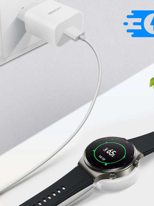 Магнитен бързозареждащ кабел Huawei Watch GT2 Pro Watch GT2 ECG 1м бял